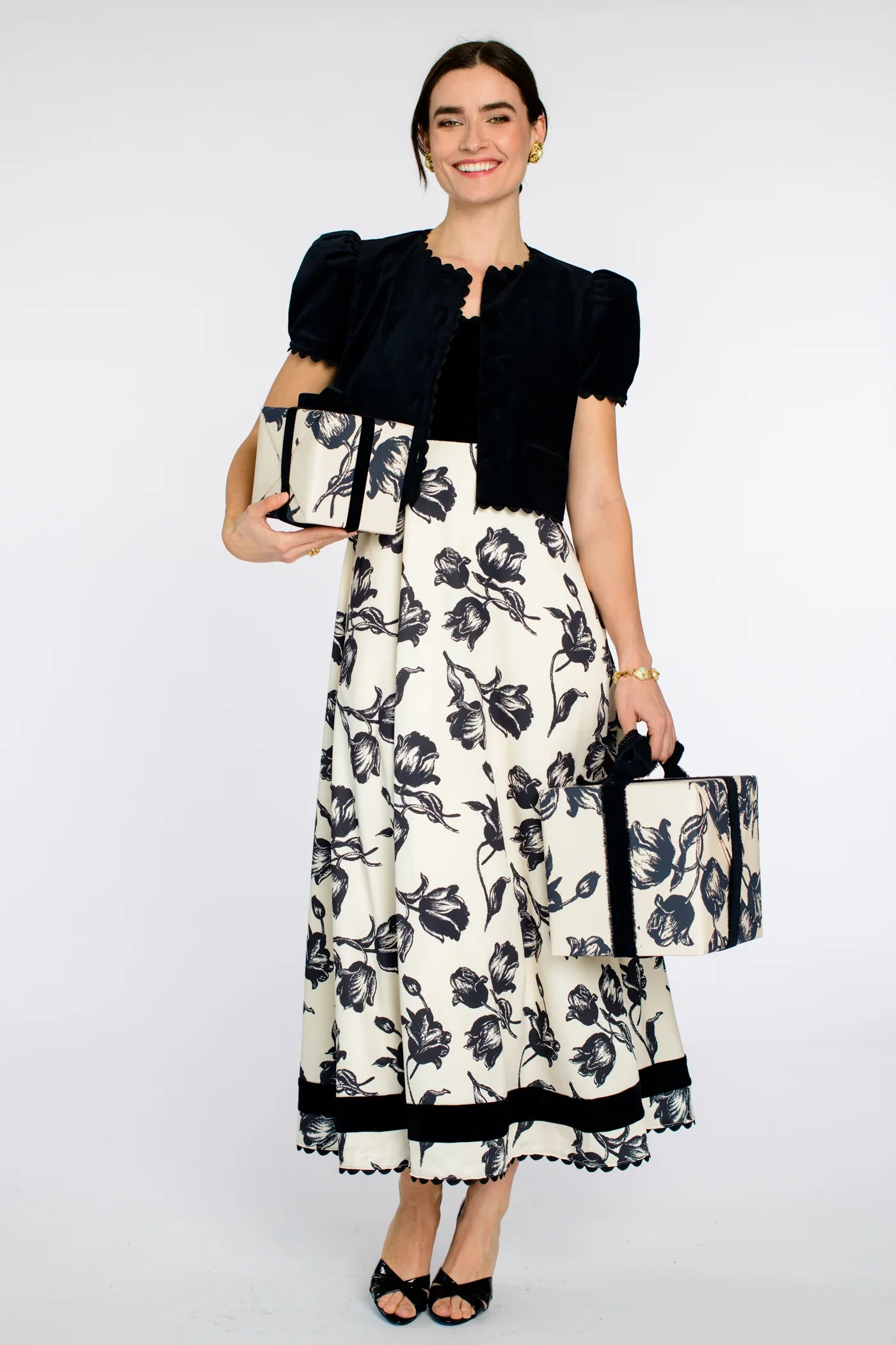 Coco Top in Black Velvet | Elizabeth James