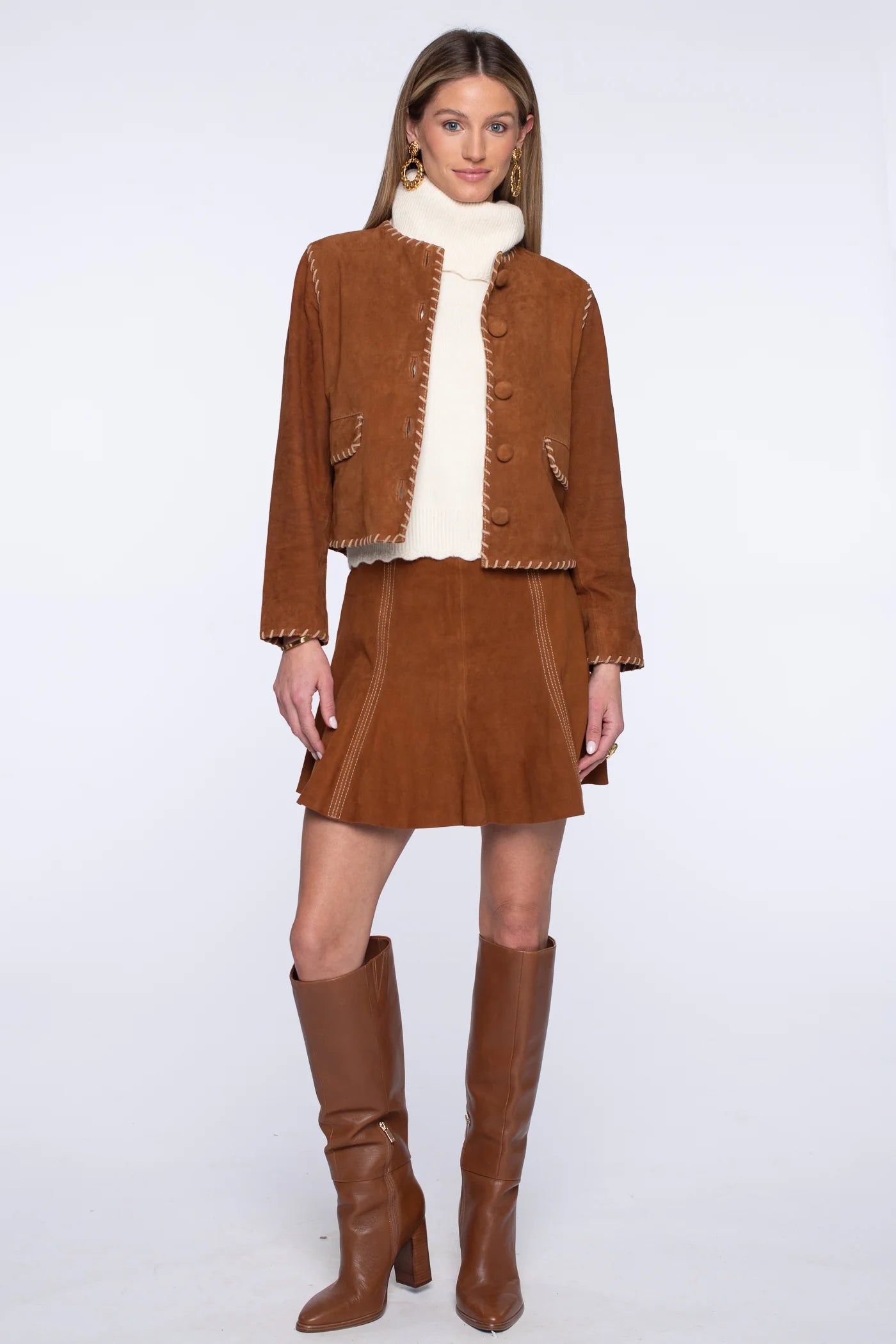 Esme Jacket in Tab Suede | Elizabeth James