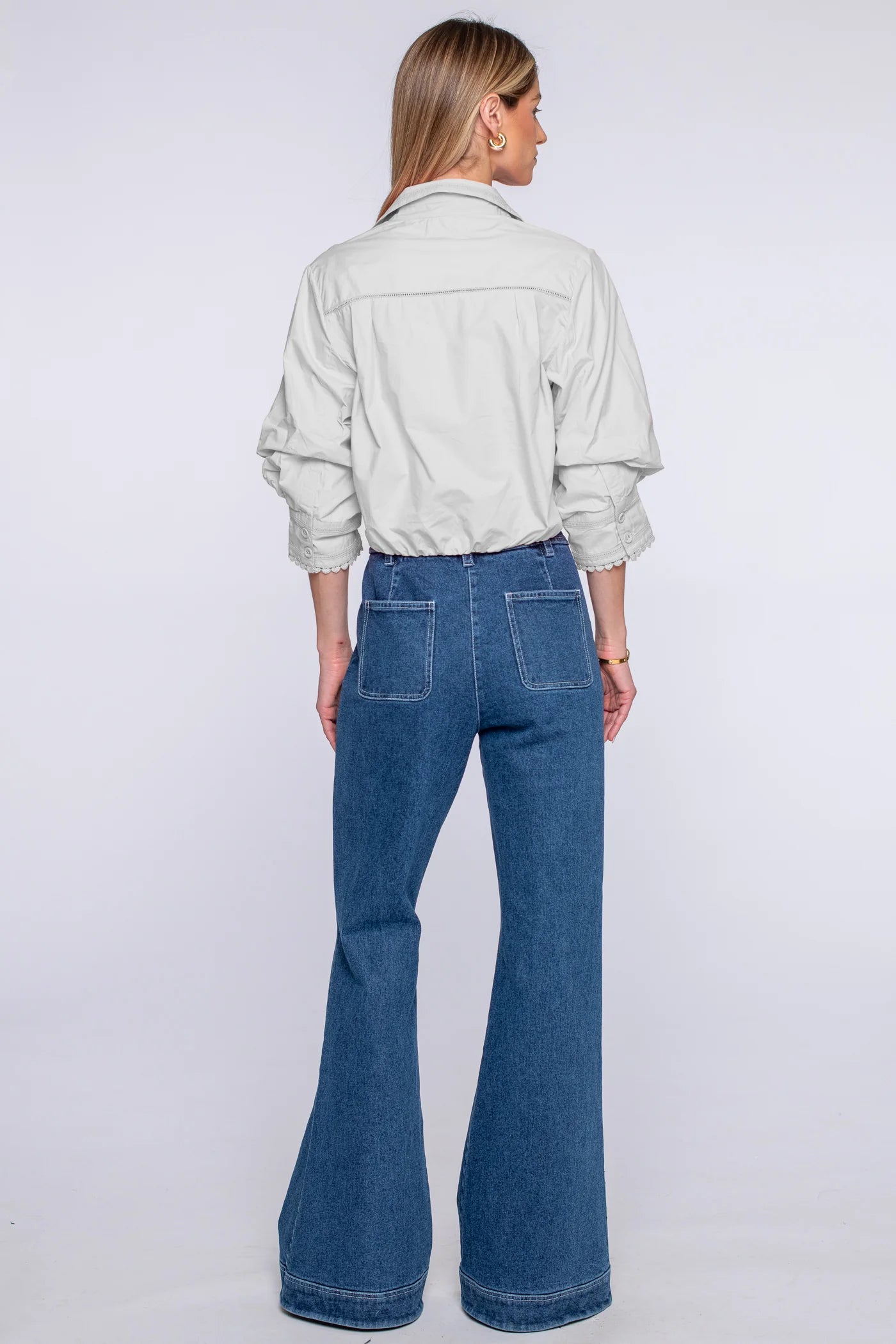 Carter Top in Solid White | Elizabeth James