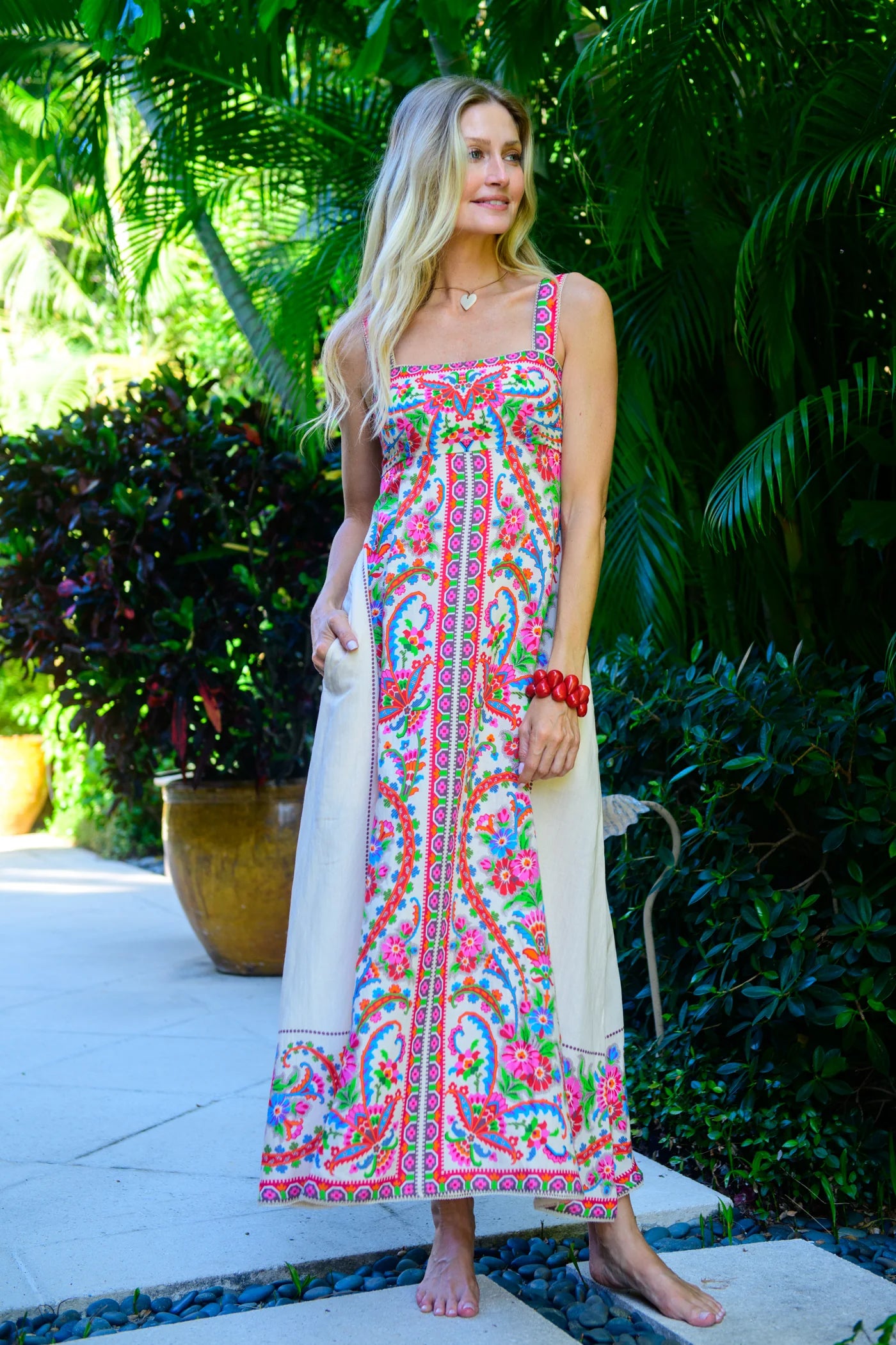Annalisa Dress in Scroll with It | Elizabeth James