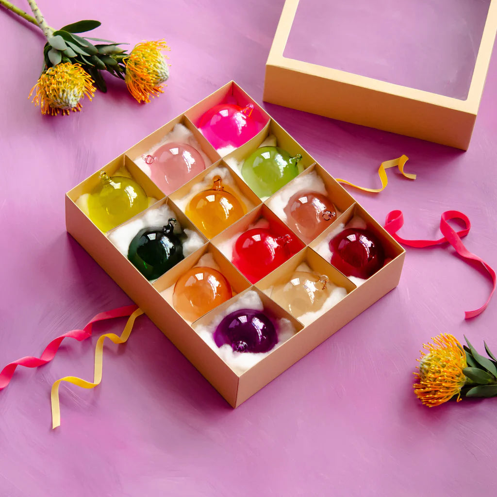 Box of Brilliant Bubble Ornaments (Set of 12) | Glitterville