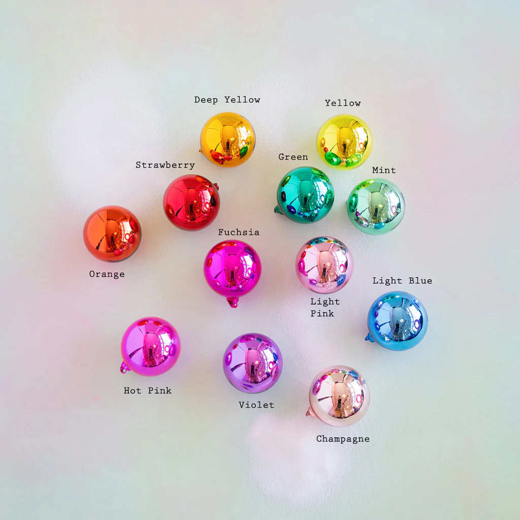 Rainbow Reflective Ball Ornament (4") | Glitterville