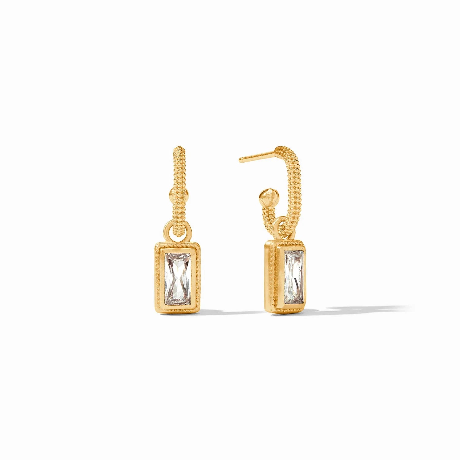 Baguette Hoop & Charm Earring | Julie Vos