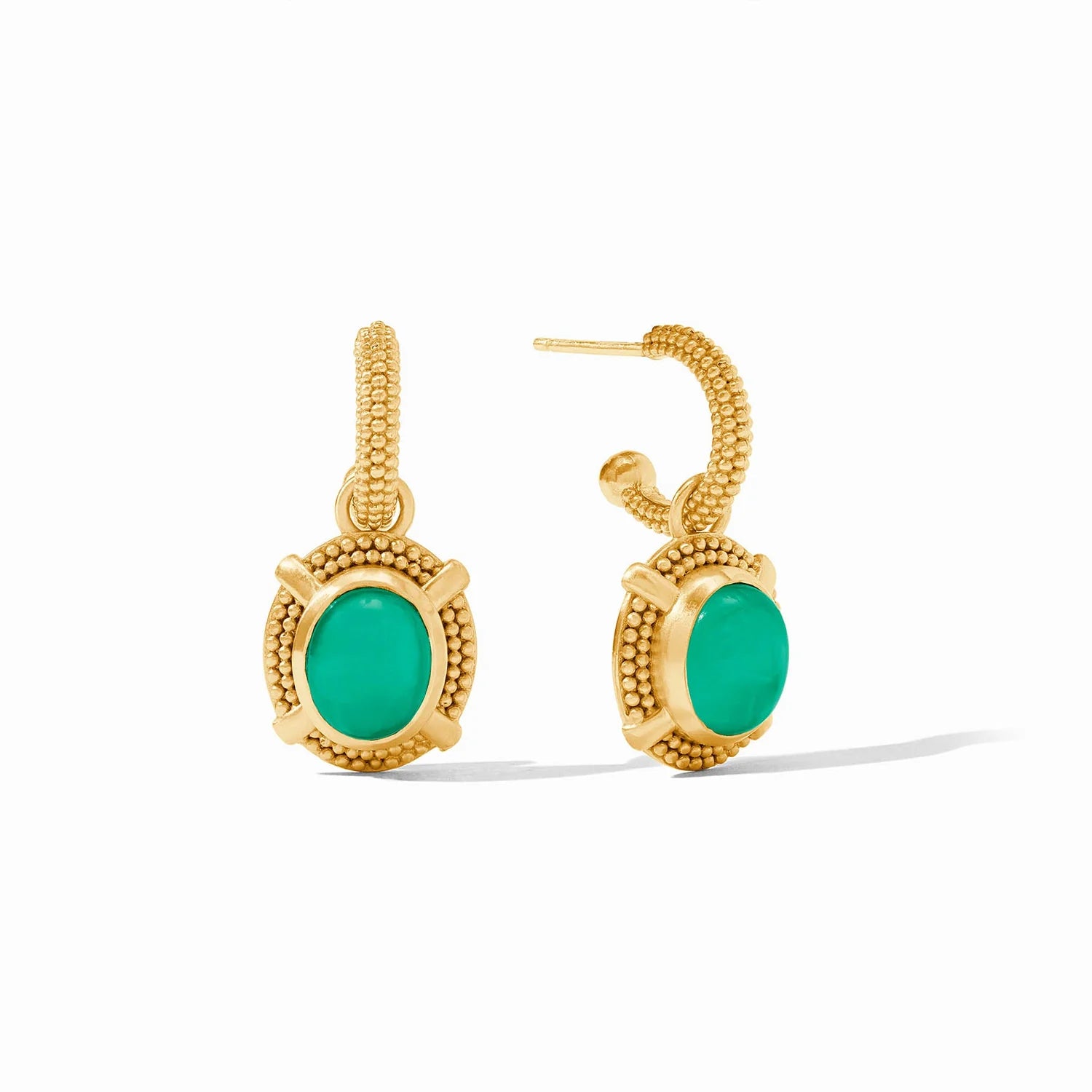 Cabochon Hoop & Charm Earring | Julie Vos