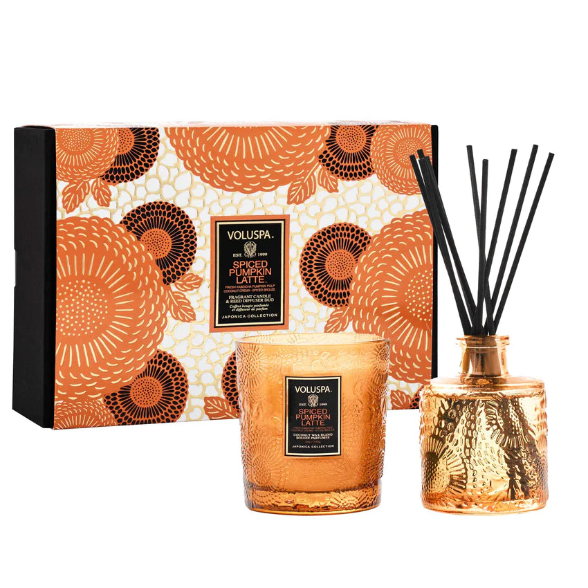 Spiced Pumpkin Latte - Demi Candle & Diffuser Gift Set | Voluspa