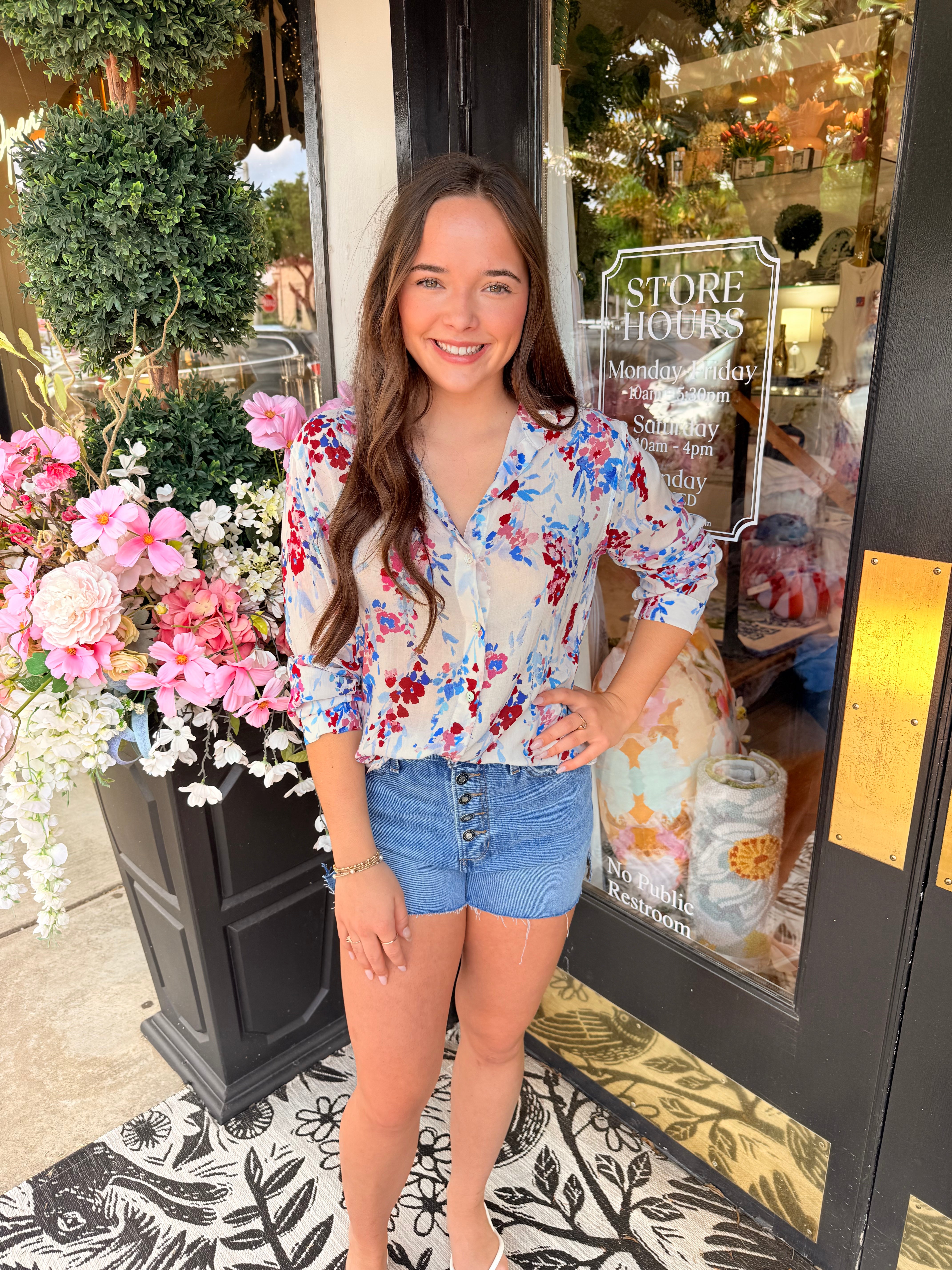 Classic Button-Down - Nautical Bloom | Bella Dahl