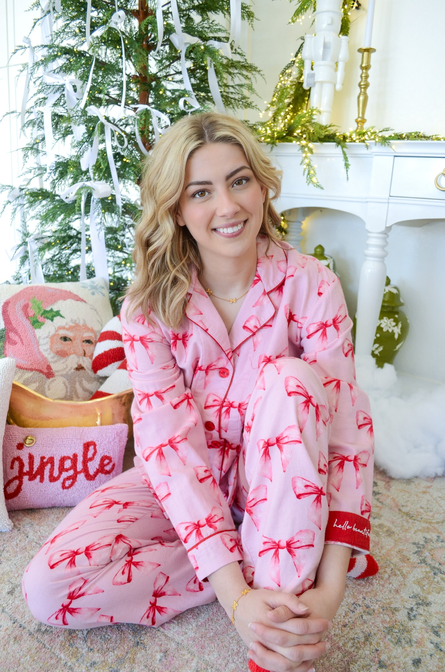 Flannel Bow Pj Set | P.J. Salvage