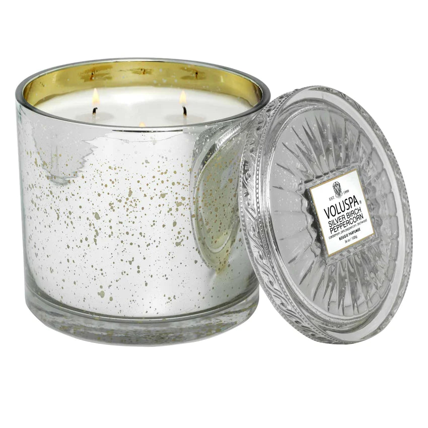 Silver Birch Peppercorn Candles | Voluspa