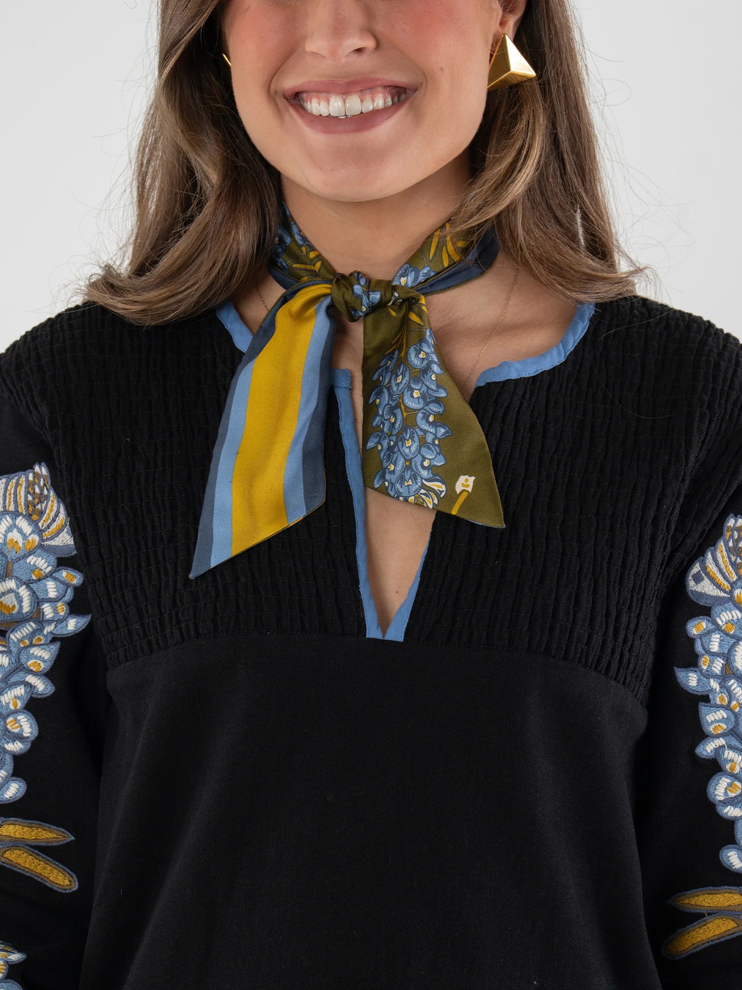 Hand-Stitched Silk Scarfette | Emily McCarthy