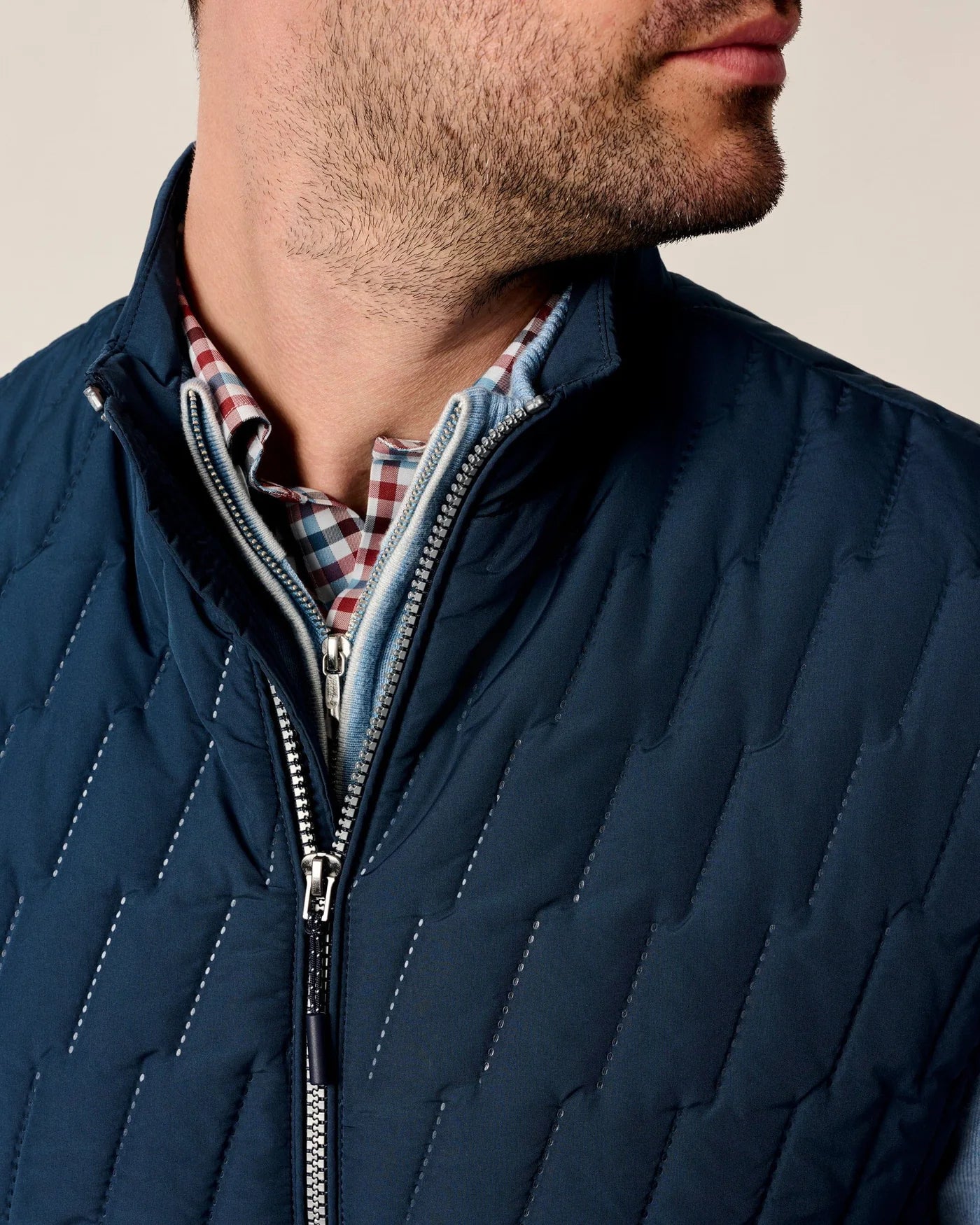 Belfry Quilted Puffer Vest - Space | Johnnie-O