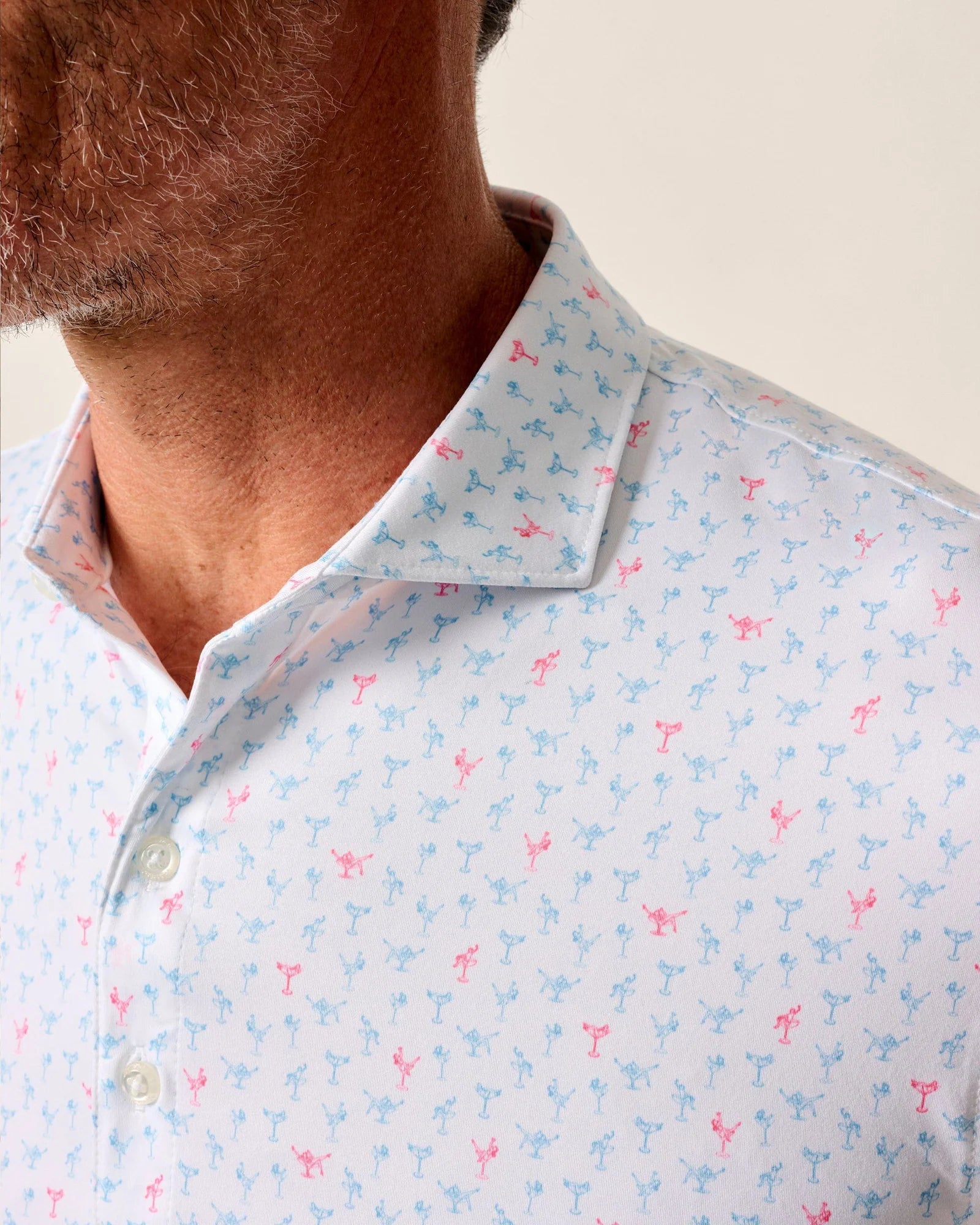 Pin Up Featherweight Performance Polo - White | Johnnie-O