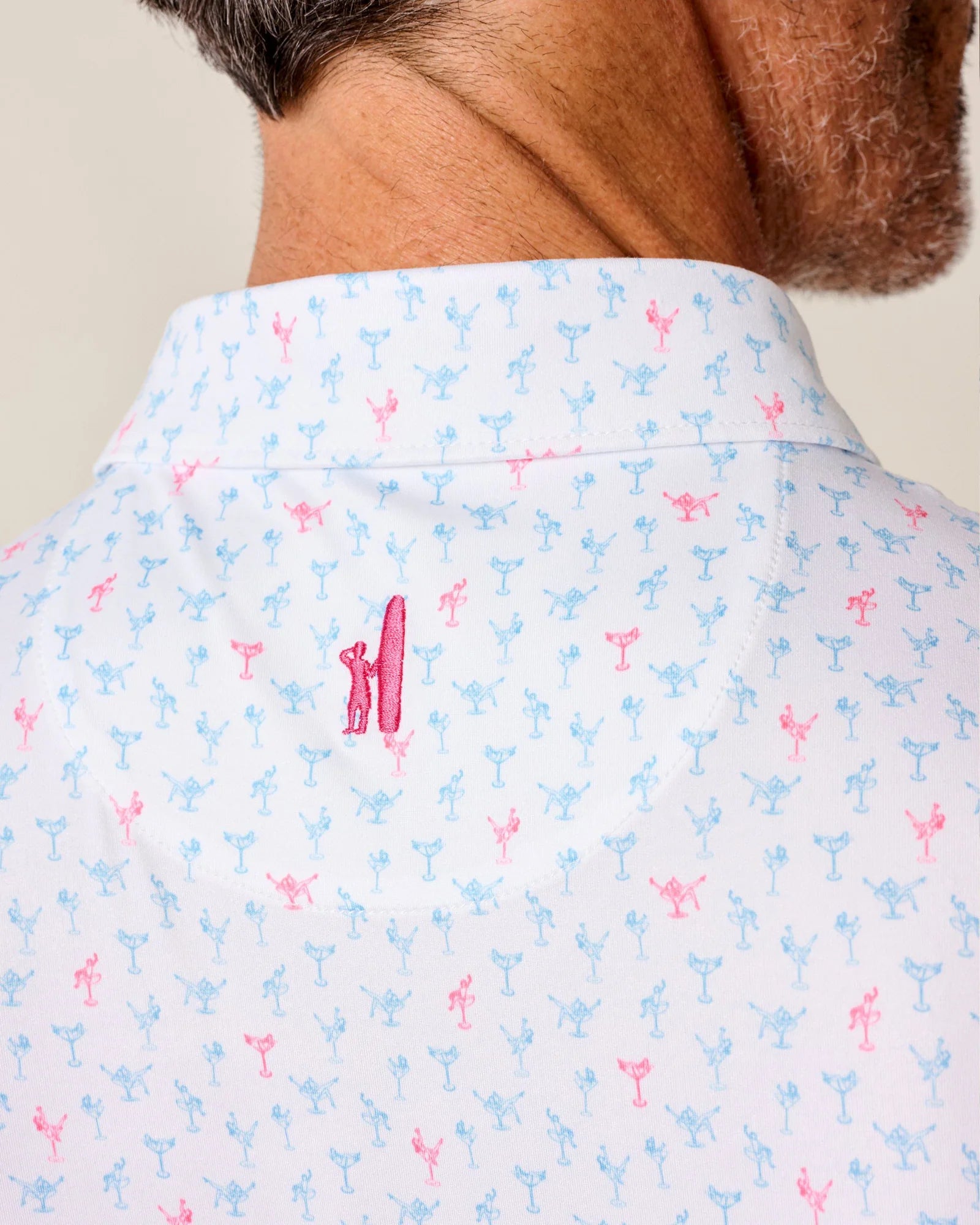 Pin Up Featherweight Performance Polo - White | Johnnie-O