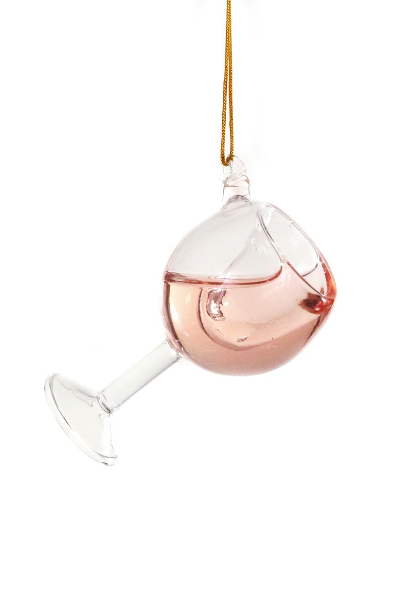 Glass of Wine - Rose Ornament | Cody Foster