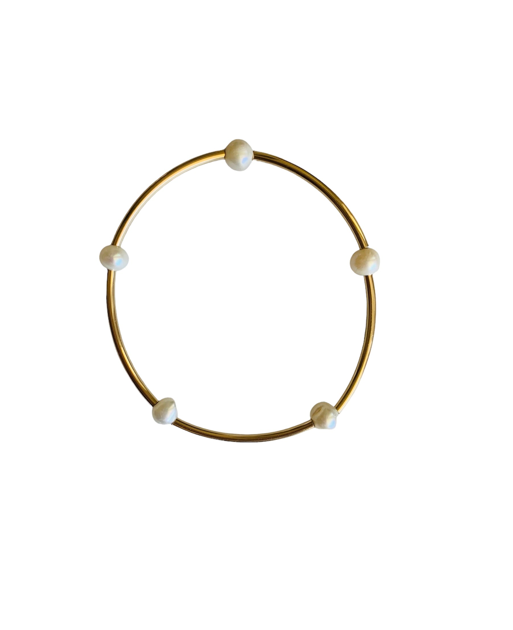 Gold Ultimate Pearl Bar Bracelet | LOREN