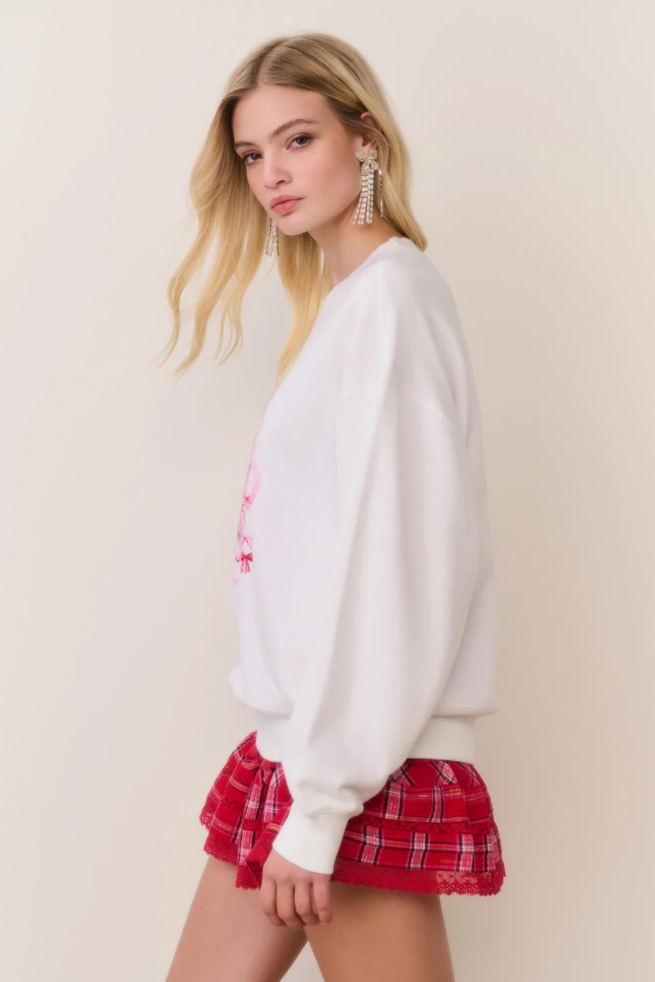Havenleigh Christmas Bow Fleece Pullover | LoveShackFancy
