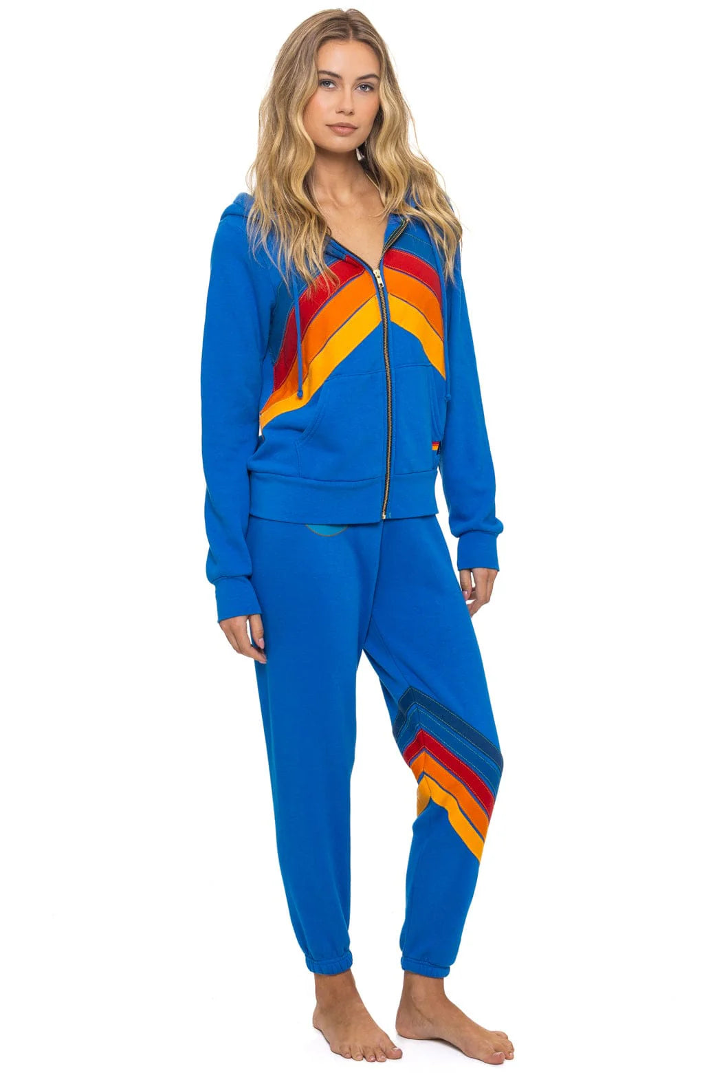 All Seasons Circle Chevron Sweatpants - Adventure Blue | Aviator Nation