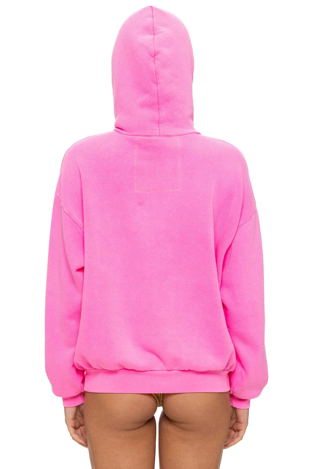 Mountain Stitch Chevron Pullover Hoodie Relaxed - Neon Pink | Aviator Nation