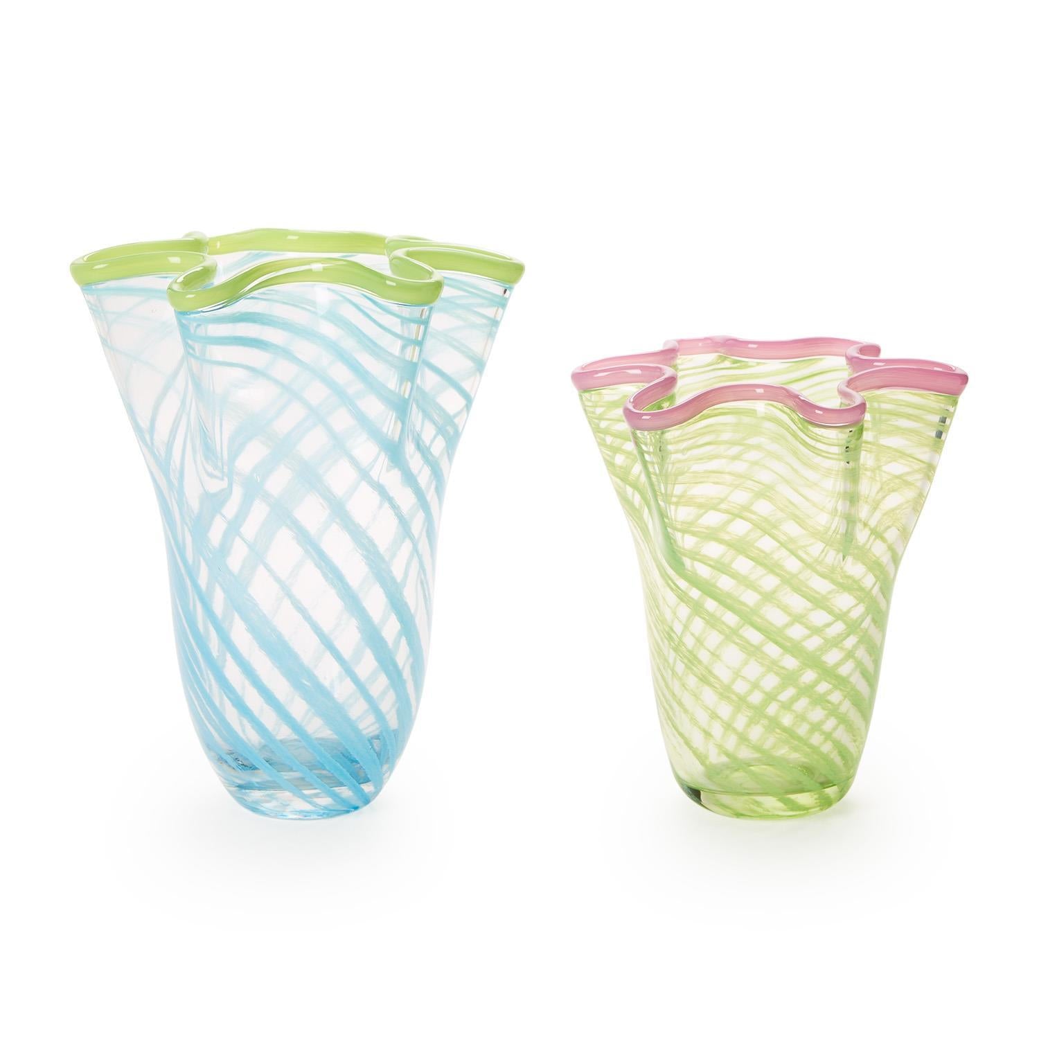 Swirl Flar Hand Blown Vase