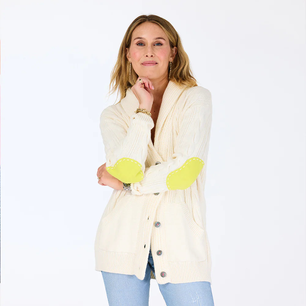 Shawl Collar Helen Imperfect Heart Cardigan | Kerri Rosenthal