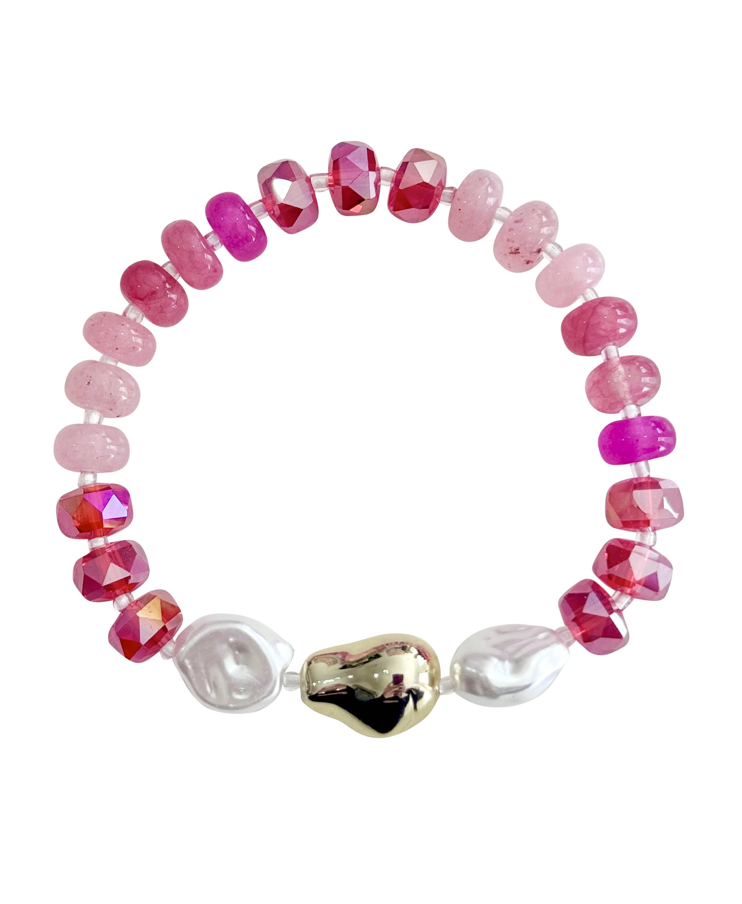 Toni Beaded Pearl Stretch Bracelet