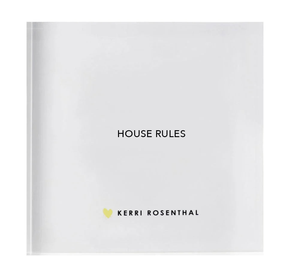 House Rules Block of Love (4x4) | Kerri Rosenthal