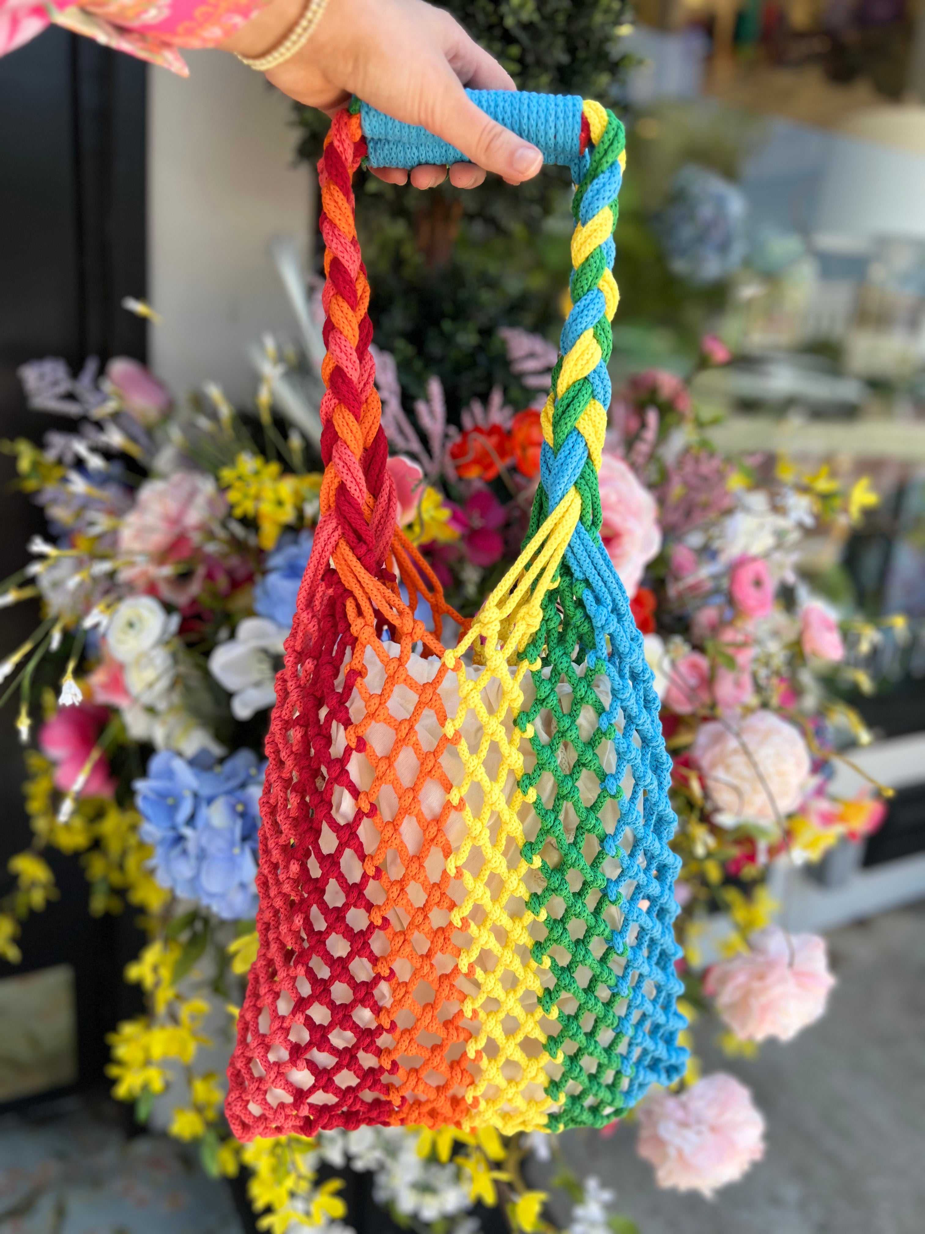 Macrame Knitted Tote Bag | pítusa