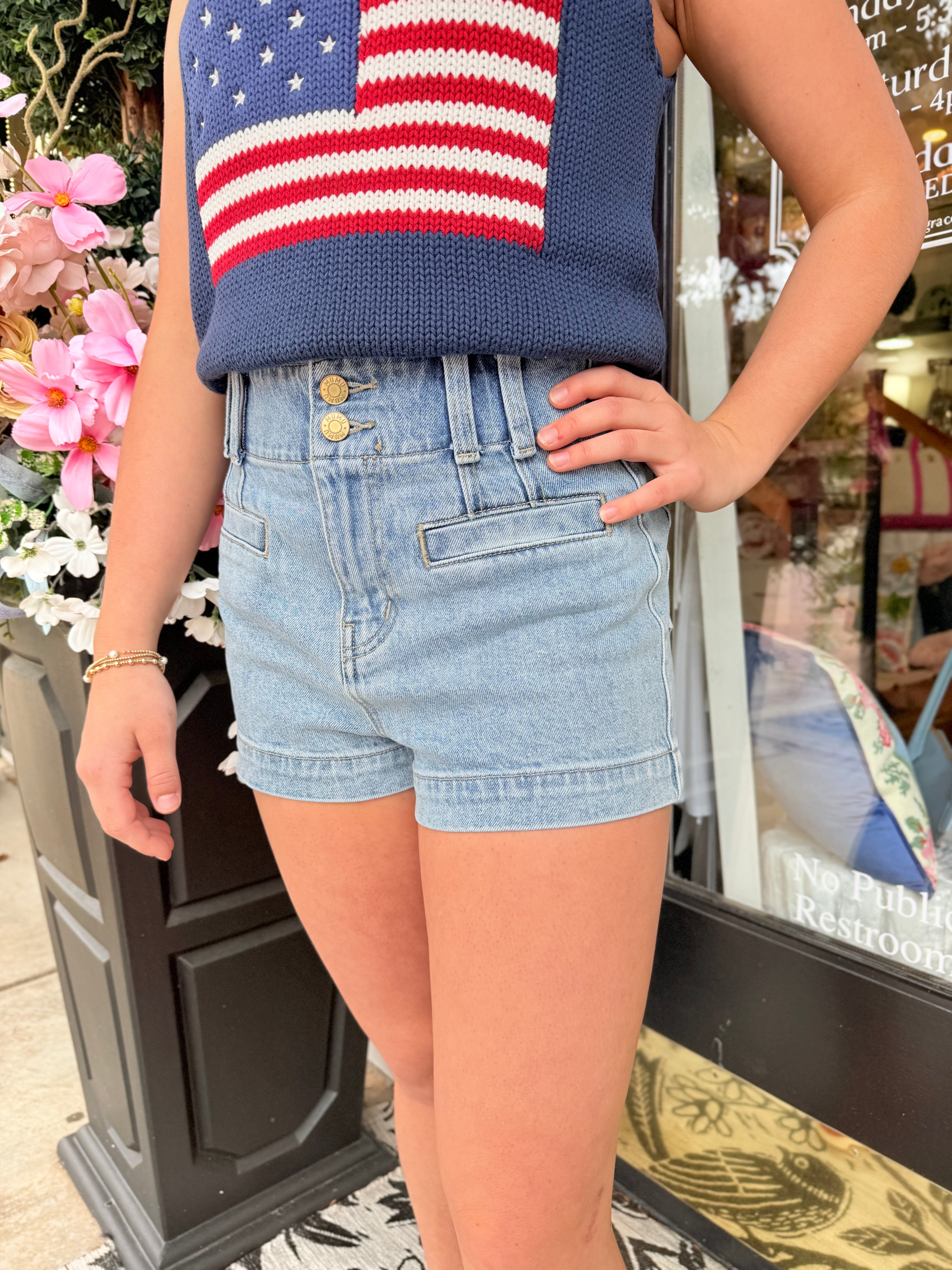 Pacifica Shorts - Slate Indigo | Show Me Your Mumu
