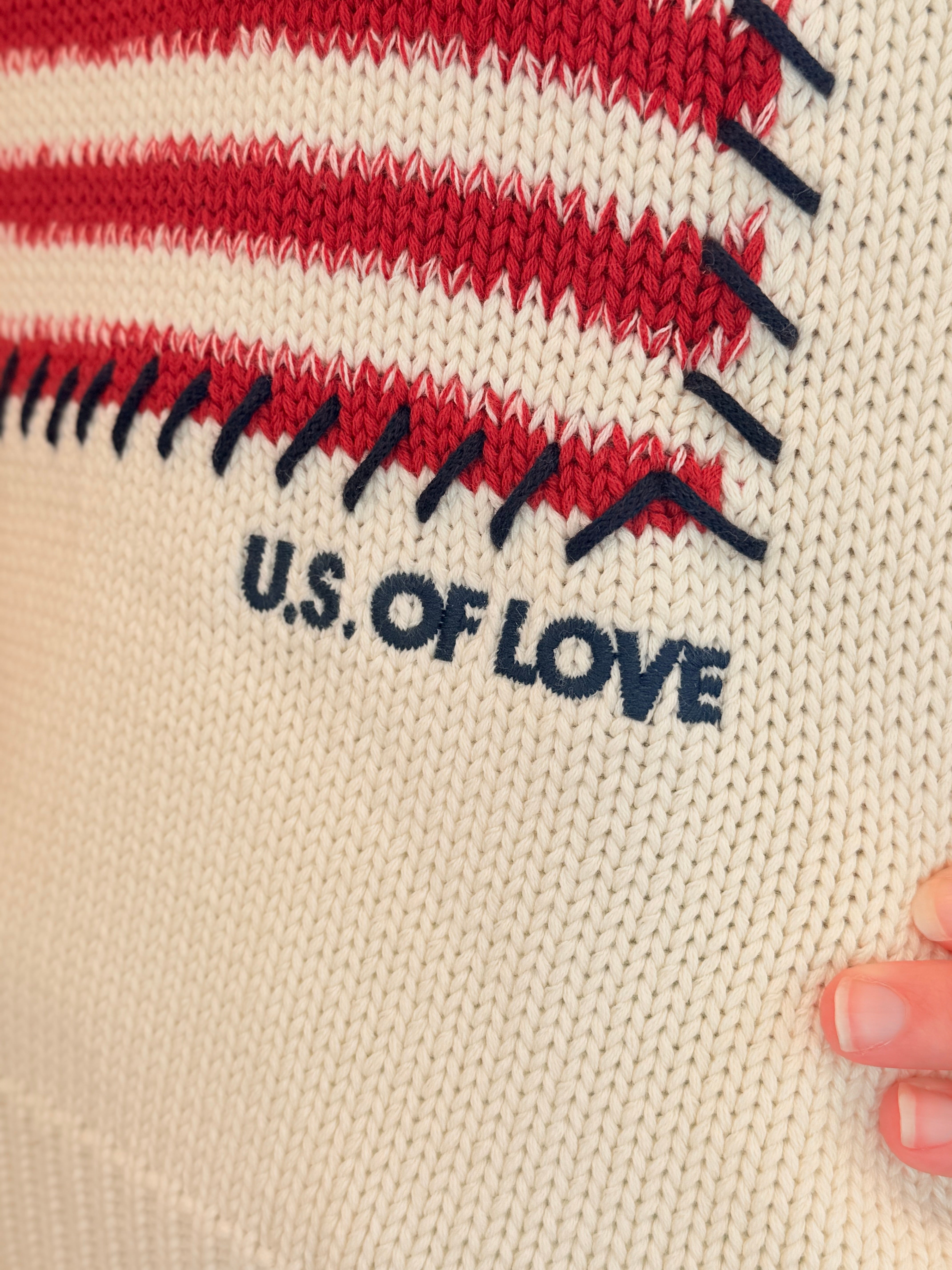 Roll Neck U.S. of Love Sweater | Kerri Rosental