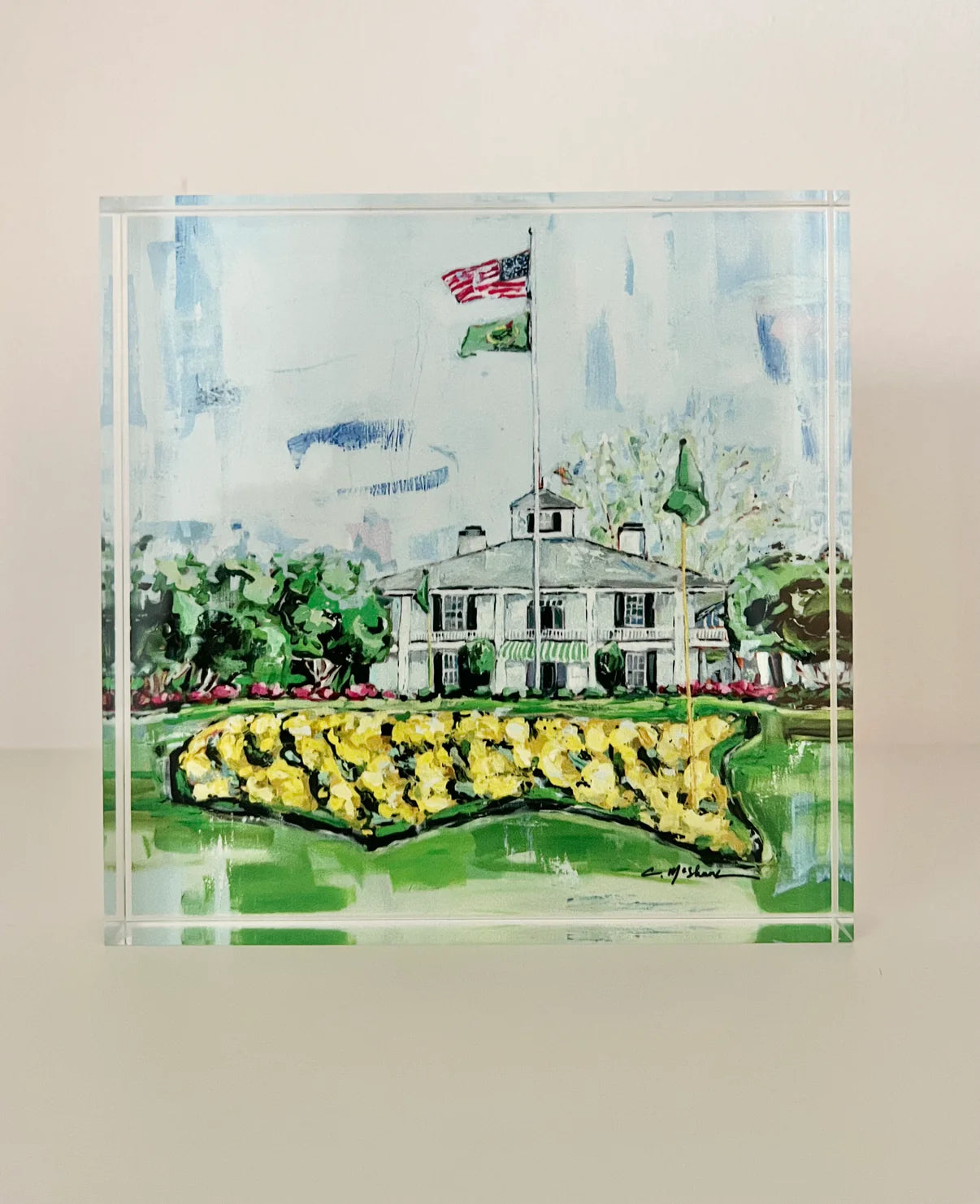"The Master's Clubhouse" Acrylic Block | Chelsea McShane