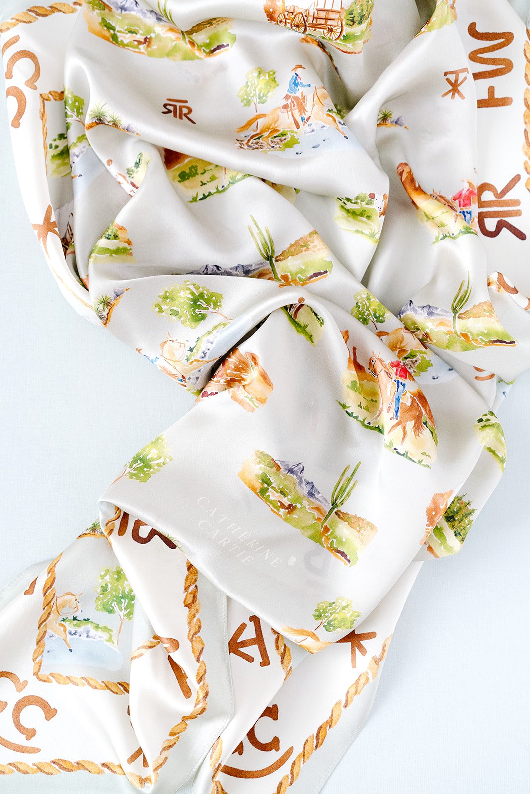 Western Toile Scarf | Catherine Cartie