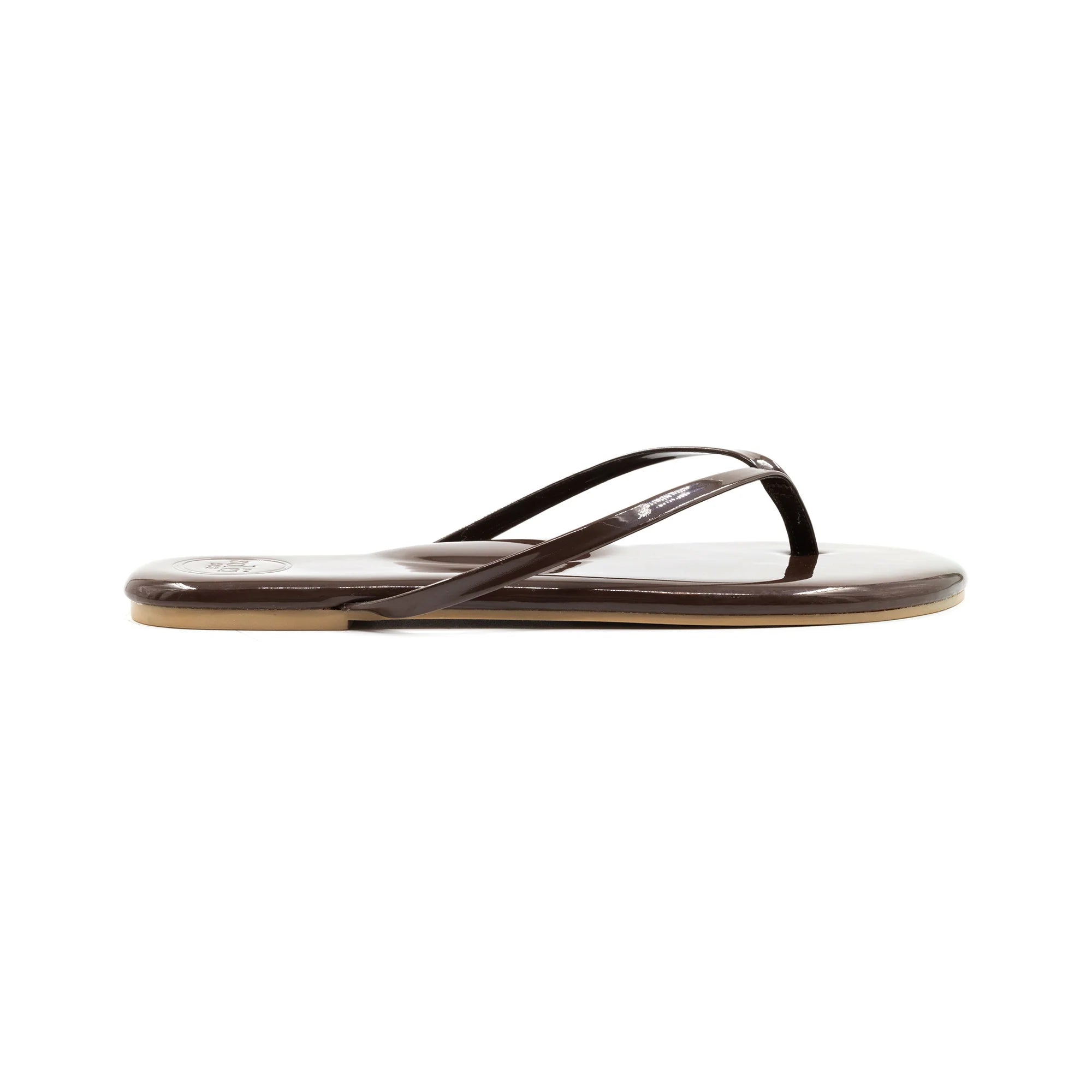 Indie Classic Thin Strap Sandal - Cocolate Patent | Solei Sea