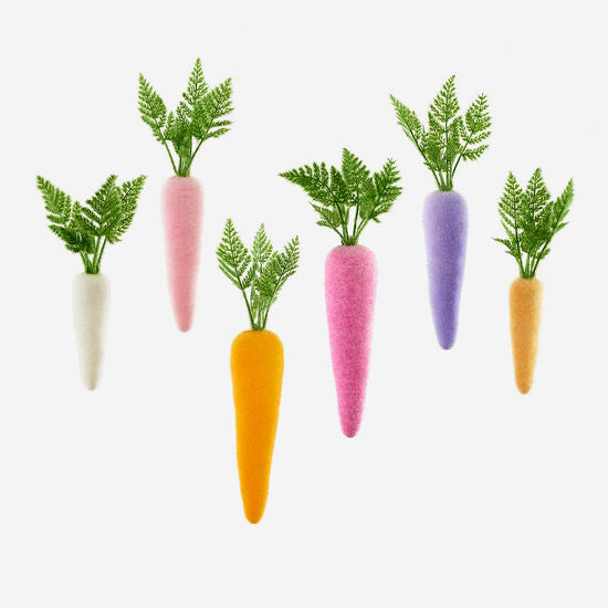 Flocked Colored Carrots