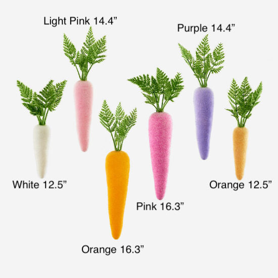 Flocked Colored Carrots