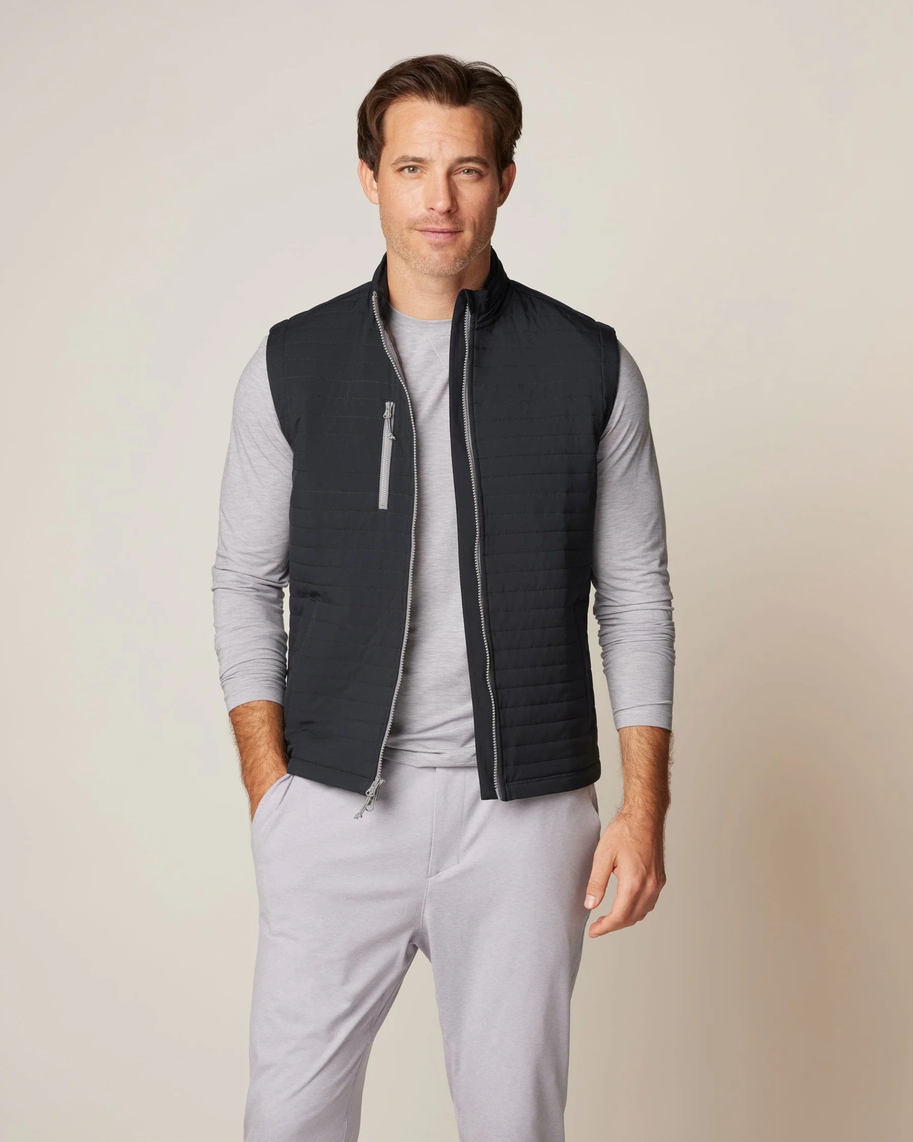 Crosswind Quilted Performance Vest | Johnnie-O