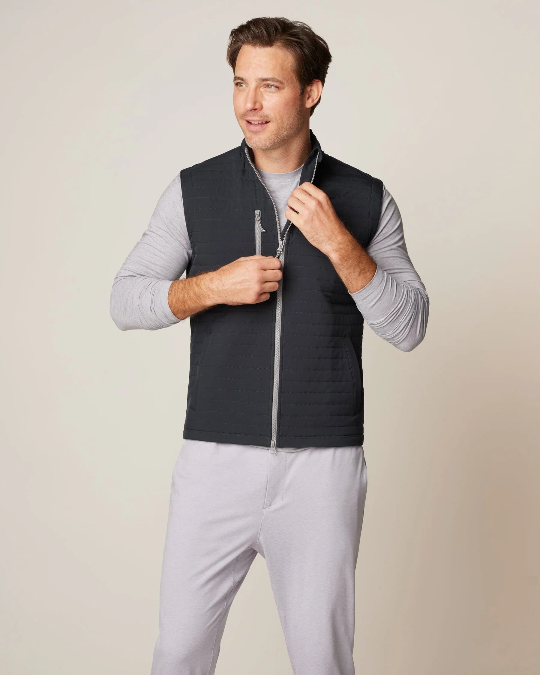 Crosswind Quilted Performance Vest | Johnnie-O