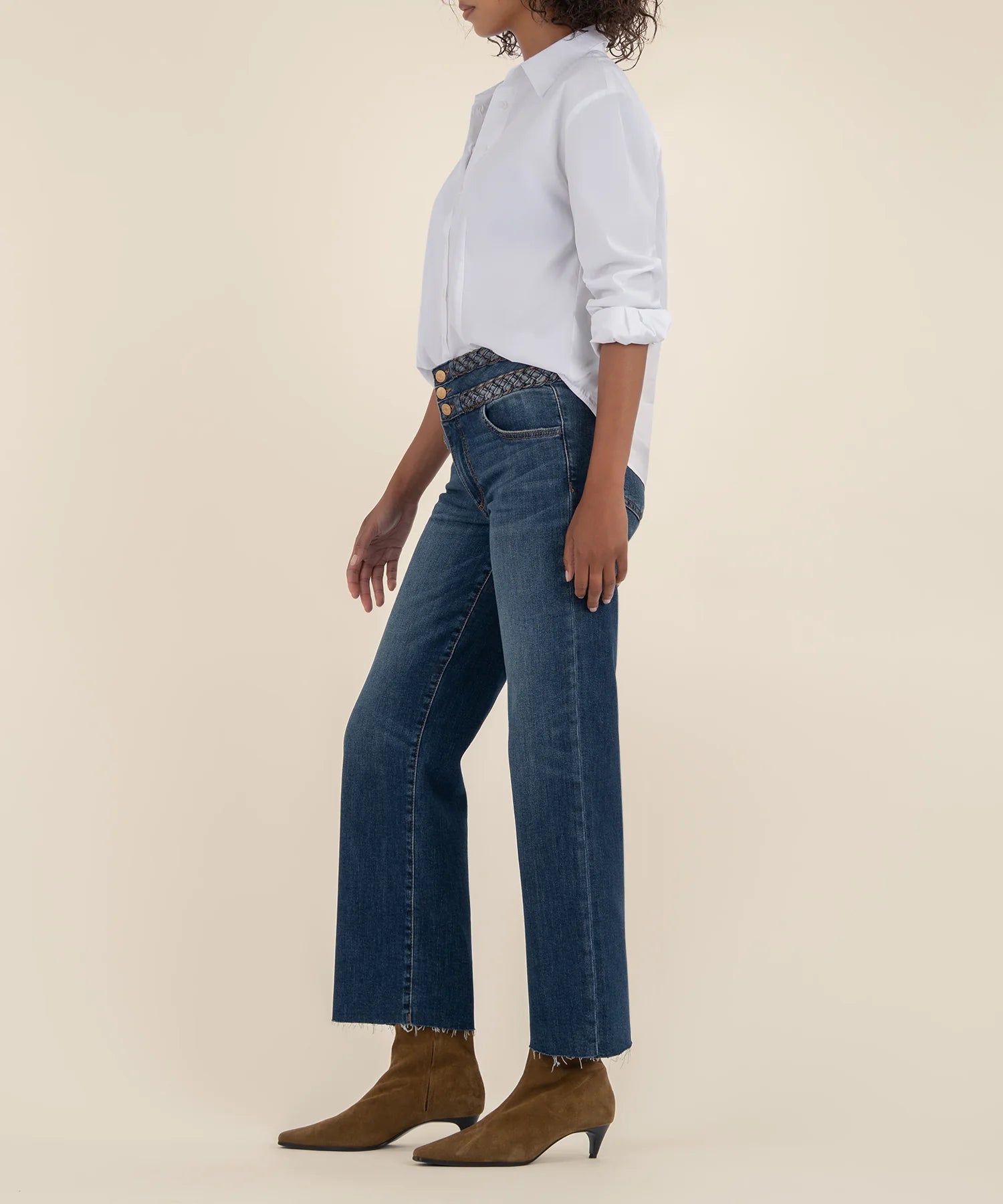 Charlotte High Rise Wide Pant - Connection | KUT