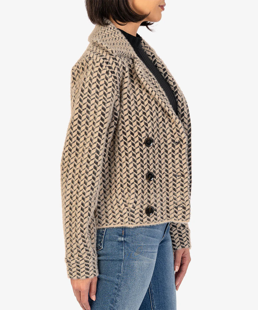 Aaliyah Houndstooth Jacket | Kut from the Kloth