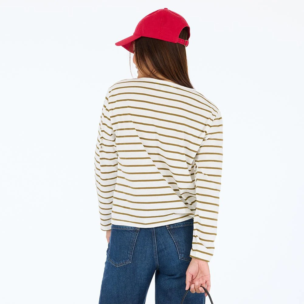 Long Sleeve Tee - White Camel | Kerri Rosenthal