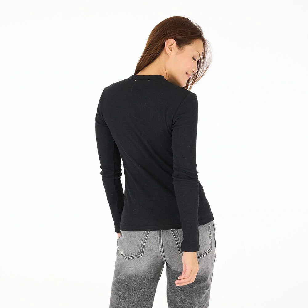 KR Long Sleeve Rib Tee | Kerri Rosenthal
