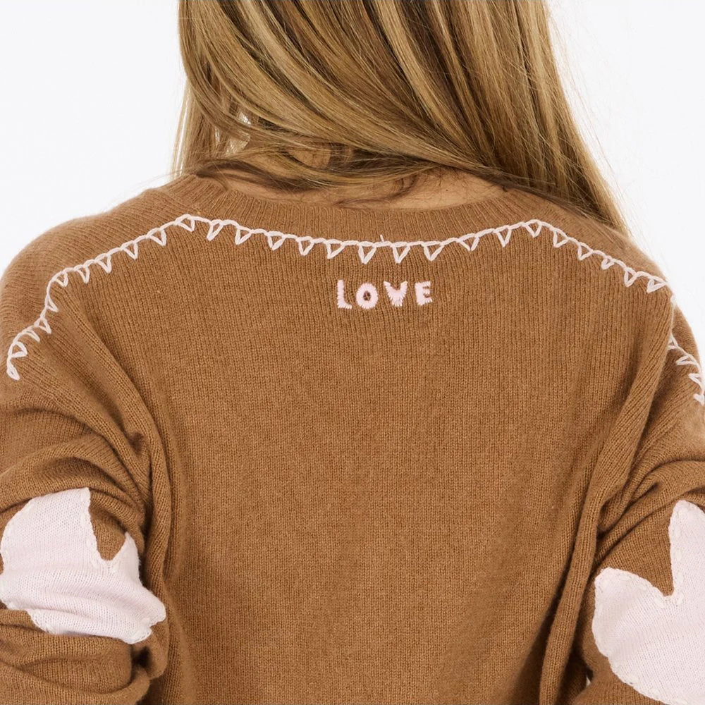 Deep V-Neck Love Sweater | Kerri Rosenthal