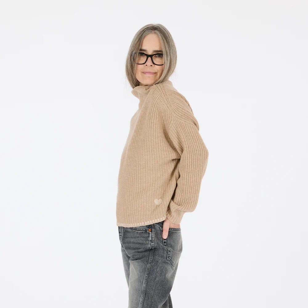 Marlowe Cashmere Sweater - Camel | Kerri Rosenthal