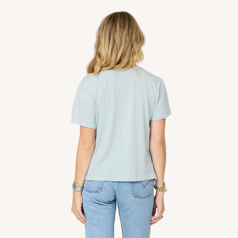 Suke Imperfect Heart Tee - Sea Salt/Cream | Kerri Rosenthal