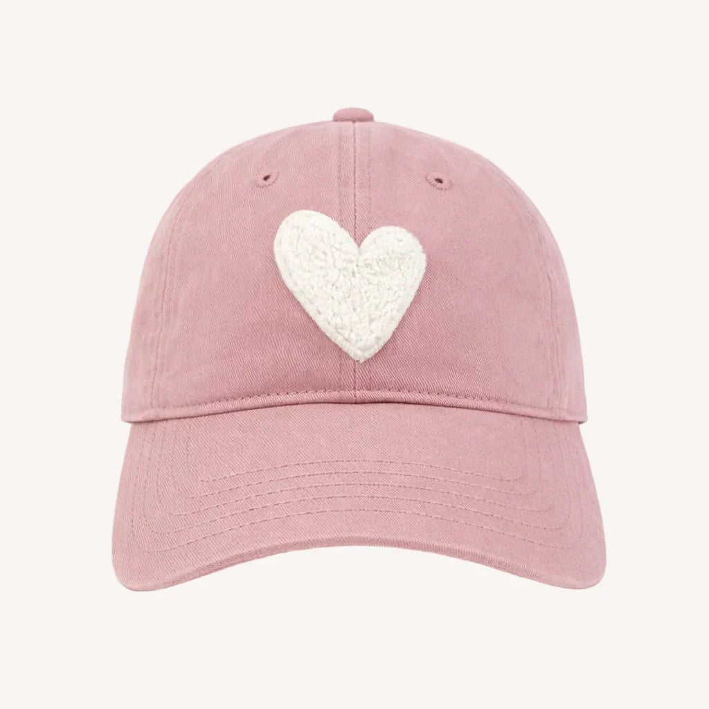 KR Imperfect Chenille Heart Hat - Mauve | Kerri Rosenthal