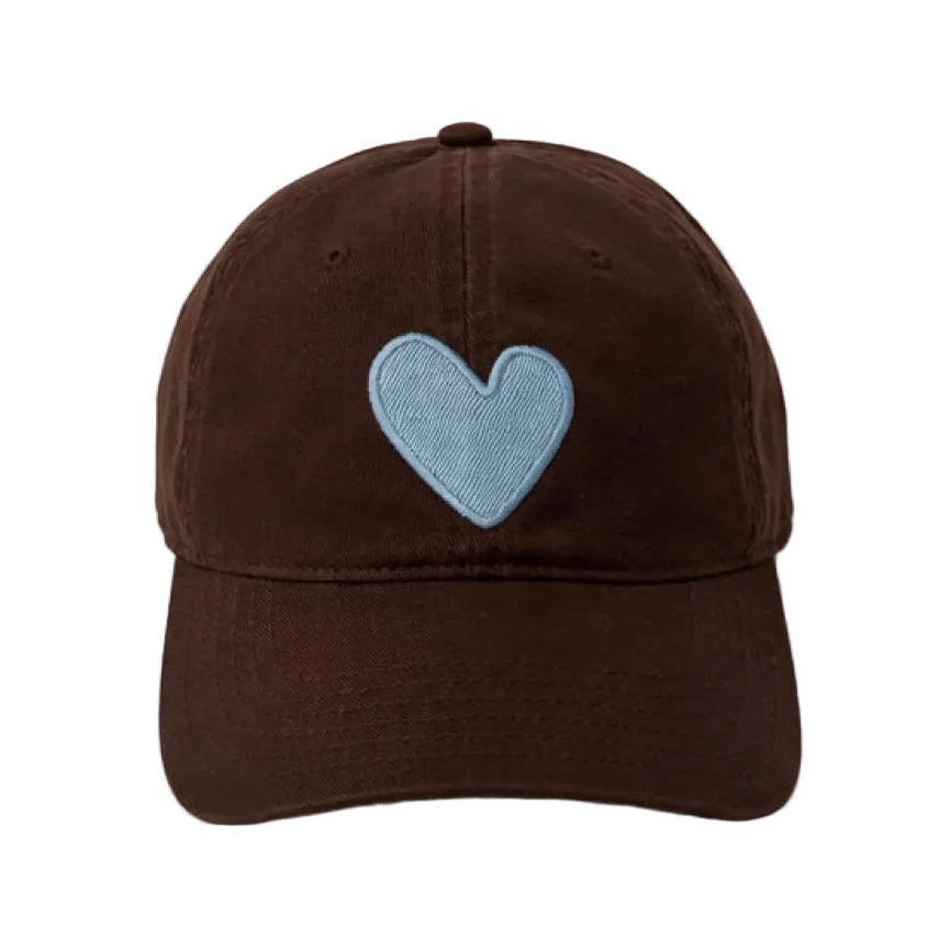 KR Imperfect Heart Hat - Cocoa/Chambray | Kerri Rosenthal