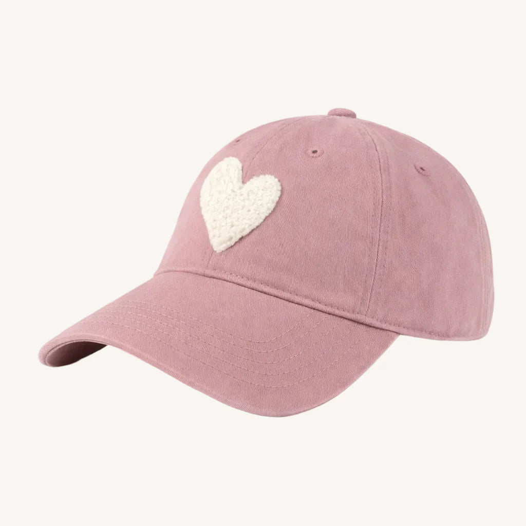 KR Imperfect Chenille Heart Hat - Mauve | Kerri Rosenthal