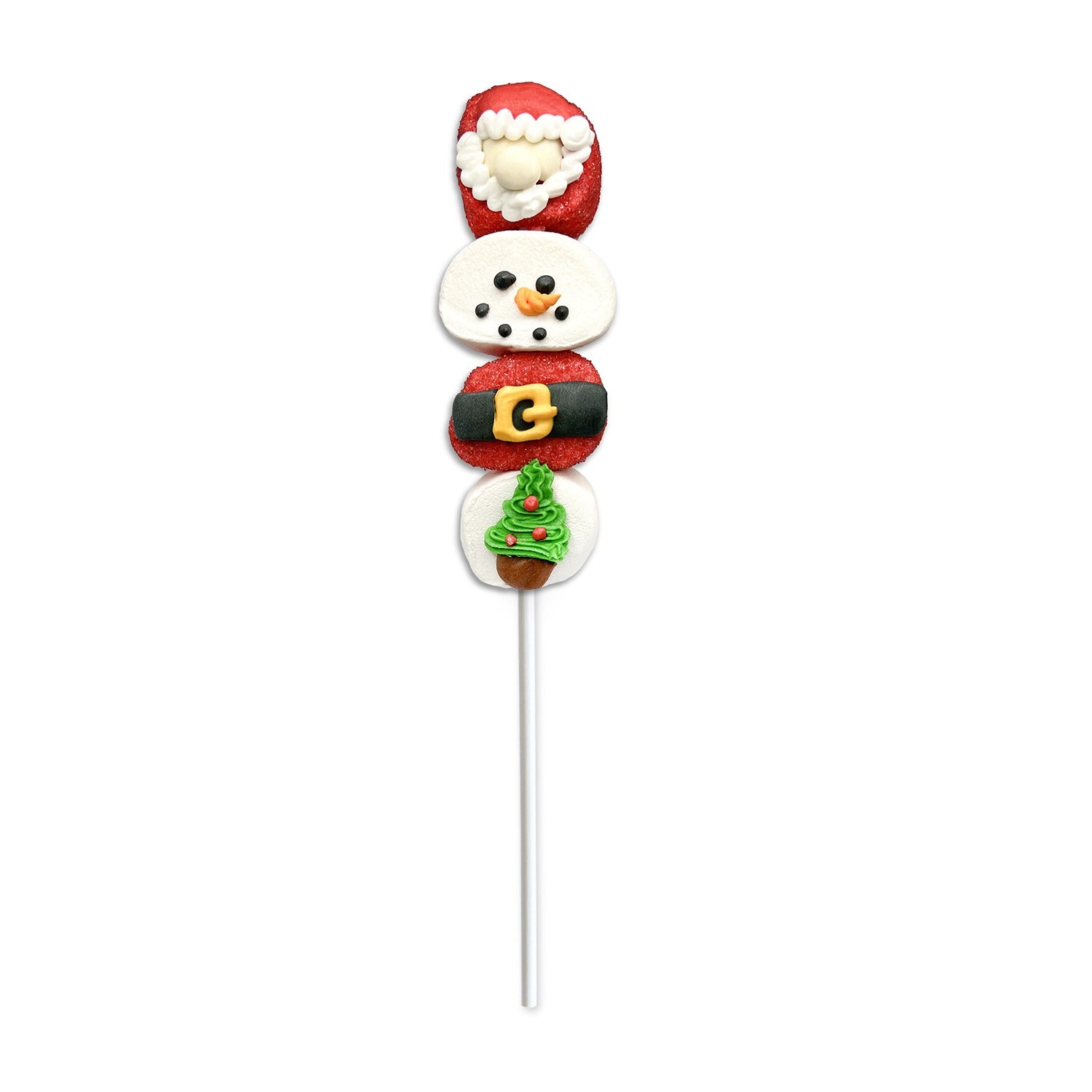 Santa Snowman Marshmallow Kabob | Lolli & Pops