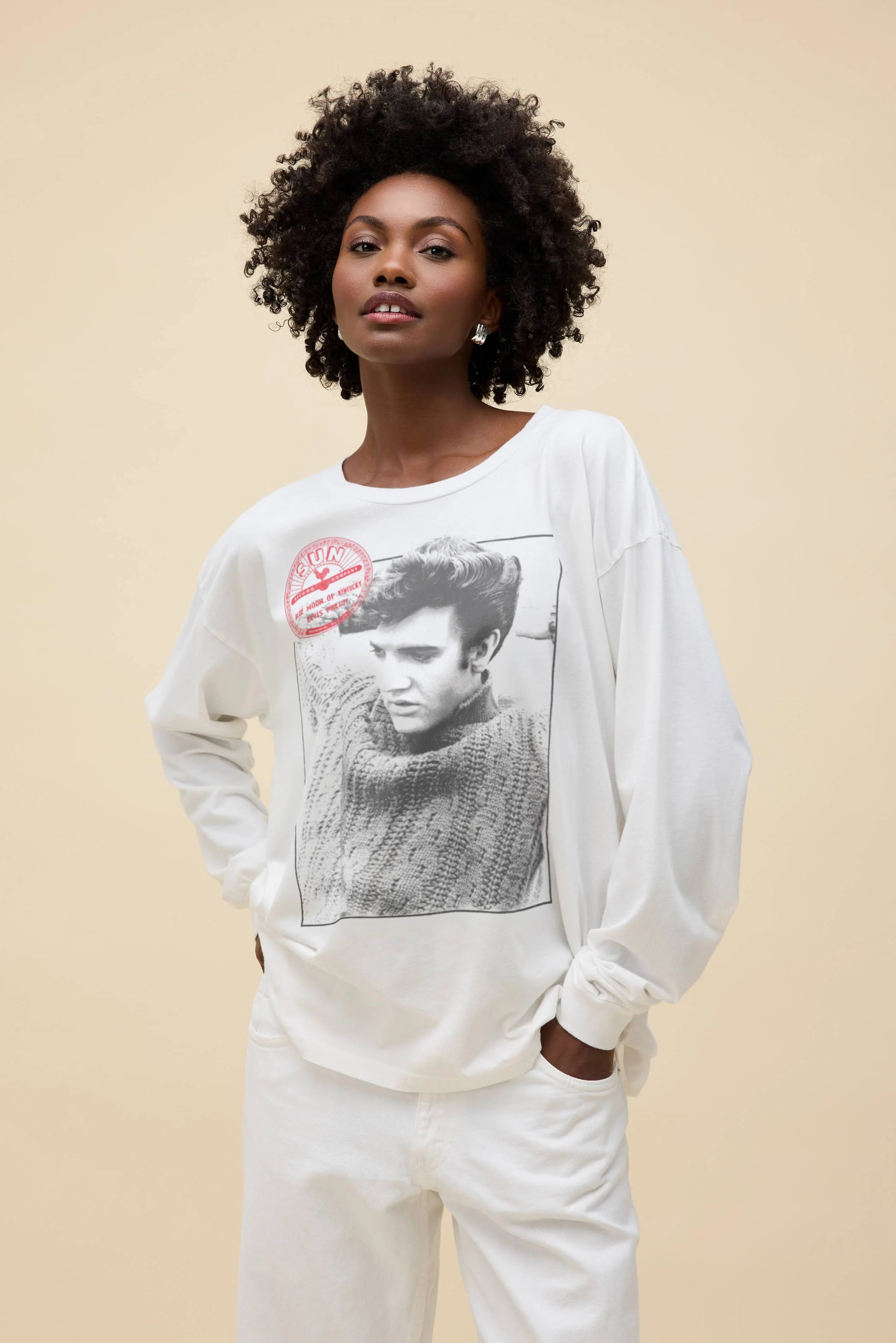 Sun Records X Elvis Relaxing Merch Long Sleeve | Daydreamer