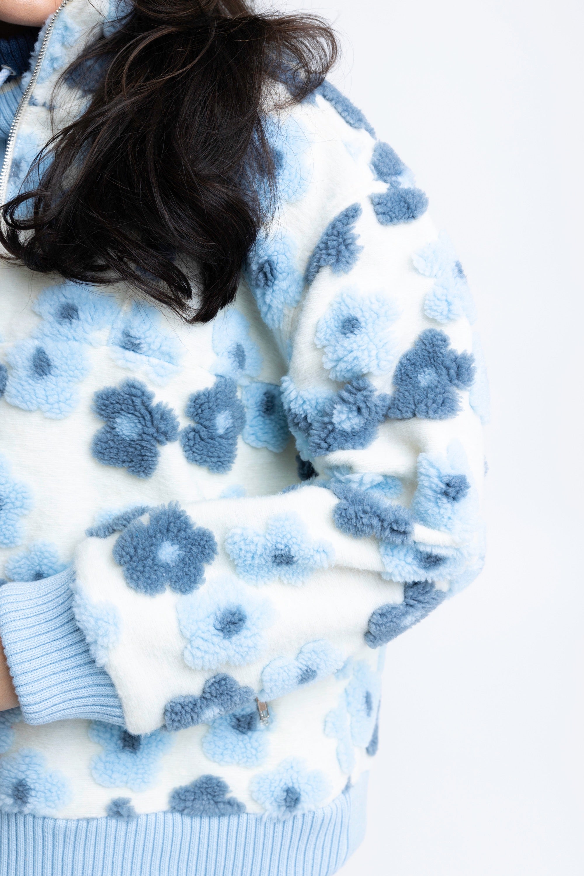 Floral Retro Fleece Pullover | KARLIE