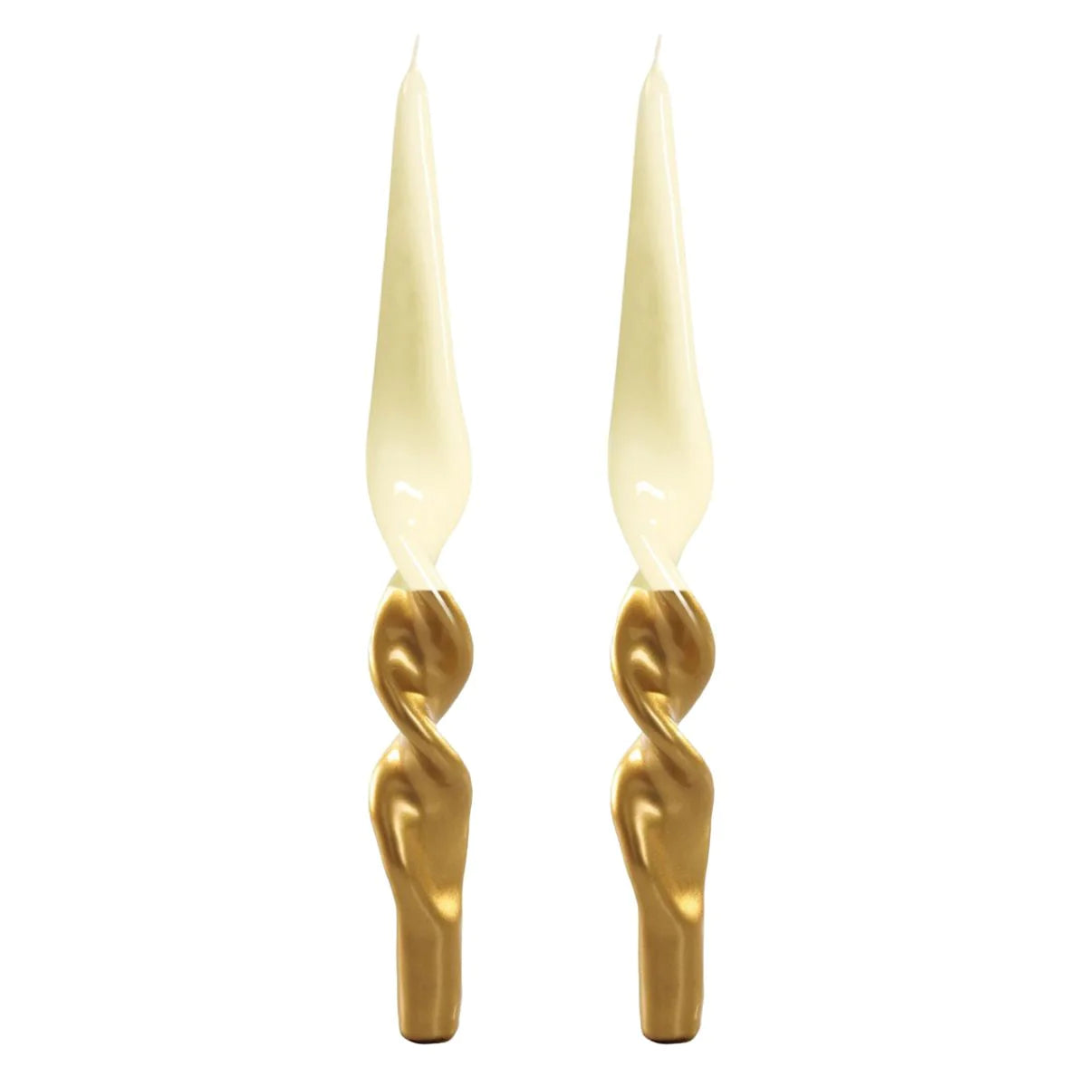 Lacquered Twist Taper Candle (Set of 2)