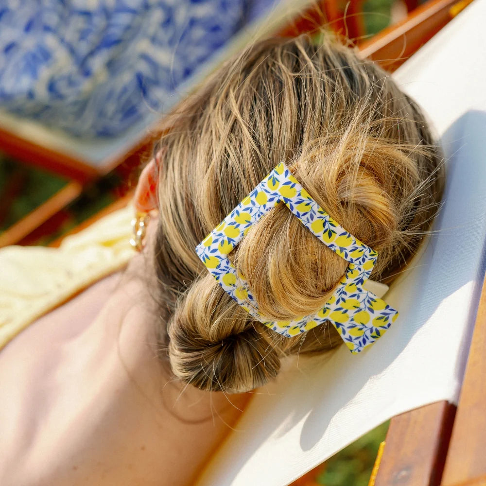 Limoncello Flat Square Hair Clip | Teleties